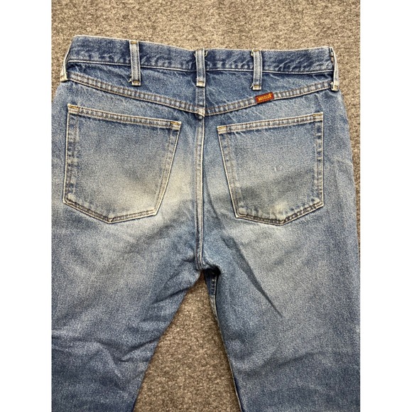 Rustler Jeans Mens 32x30 Blue Regular Fits 32x26 Straight Denim Workwear 87619PW - Picture 15 of 16